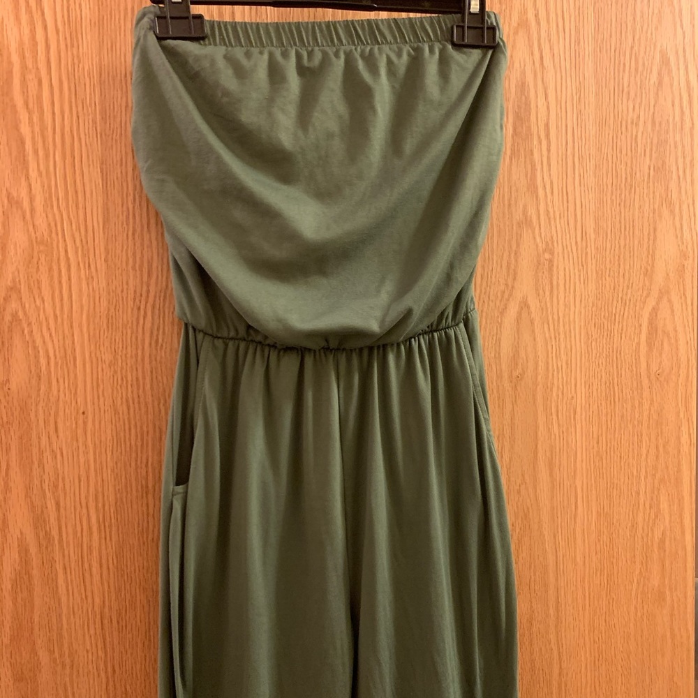 Army green jumpsuit